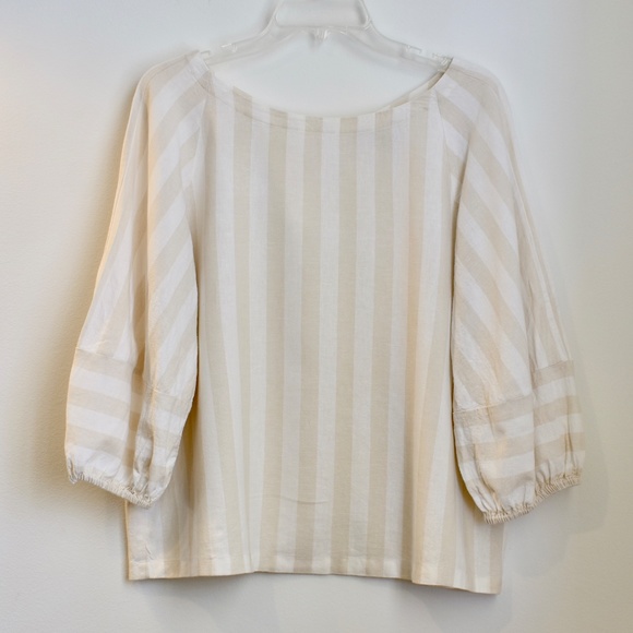 Loft Striped Linen Top - Picture 2 of 6